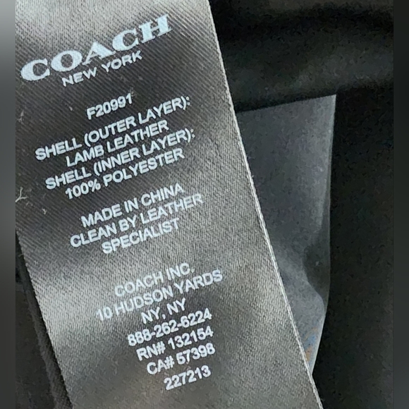 For MEN BRAND NEW COACH? IT IS A NEW LEATHER TRAINER JACKET. (MEDIUM) BLACK - Picture 7 of 8